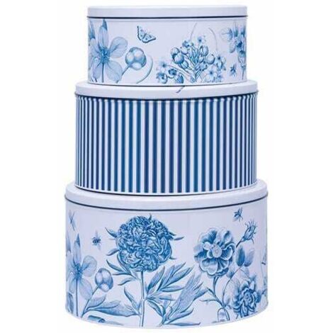Sanderson Etchings & Roses Set of 3 Cake Tins