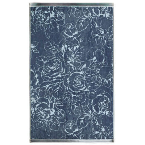 Sanderson Options Chelsea Rose Bath Towel Midnight