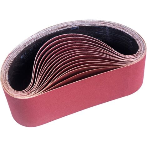 MEMKEY Sanding belt 100 x 610 mm, mixed sanding belts (3x grain 80/120/150/240/400) for belt sanders（ 15 pieces）