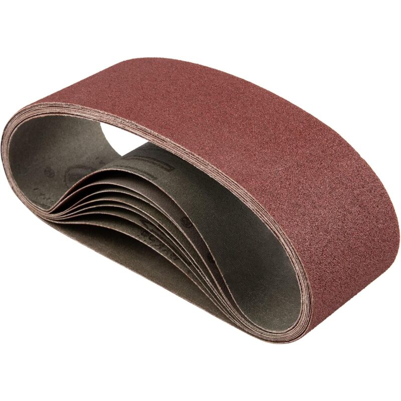 Sanding Belt, 75 x 533 mm, Mixed Sanding Belts (600) for Belt Sanders (8 pieces)