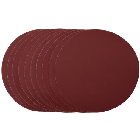 Sanding Discs, 180mm, Hook & Loop, 40 Grit, (Pack of 10) (63797)