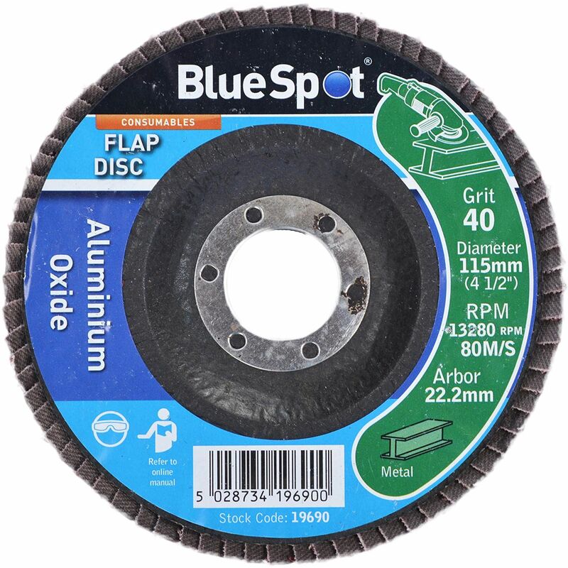 Sanding Flap Disc 115mm 40 Grit B/S19690