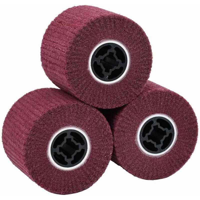 Vidaxl - Sanding Rollers 3 pcs Red 12 x 12 x 10 cm Synthetic fibre