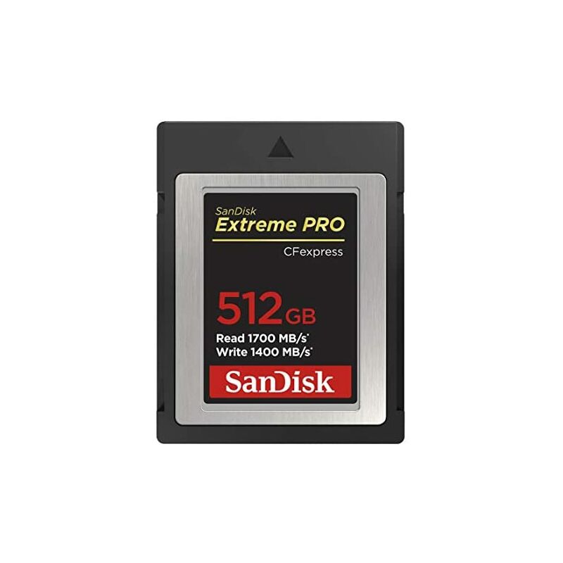 

SanDisk Extreme Pro CFexpress Tarjeta Tipo B de 512 GB con hasta 1700 MB/s para Vídeos Raw 4K