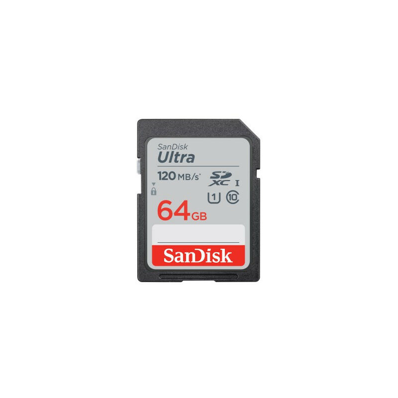 Sandisk - Ultra 64 gb sdxc Speicherkarte 2020 (120 MB/s, Class 10, uhs-i) (SDSDUN4-064G-GN6IN)