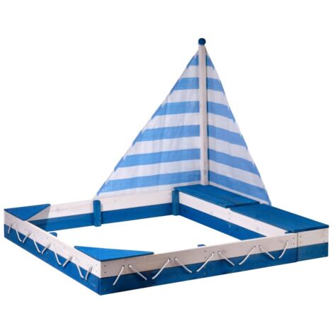 Sandkastenschiff Maritime Blau und Weiß dobar