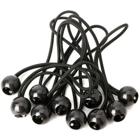 Sandow Élastique de Fixation pour Bâche Résistant Lot de 10 Pièces
