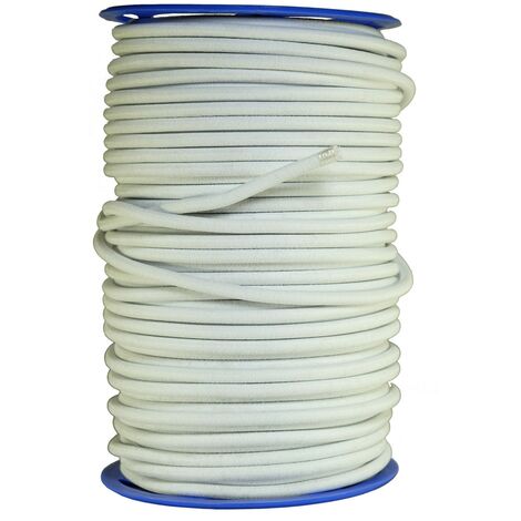 Sandow élastique Diamètre 9 mm 10 mètres Tendeur Couleur Blanc Fixation Baches