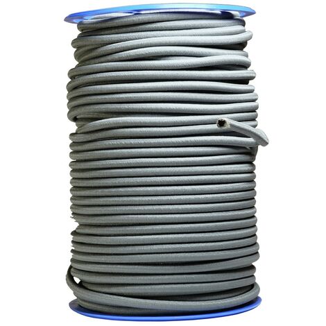 Sandow élastique Diamètre 9 mm 10 mètres Tendeur Couleur Gris Fixation Baches