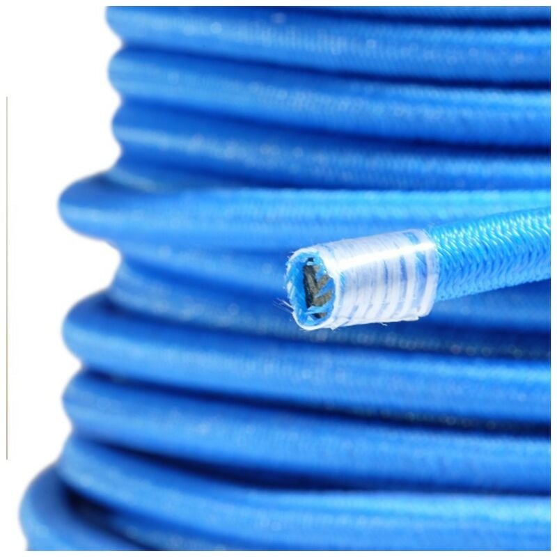 Sandow élastique bleu professionnel 9mm (Rouleau de 25 mètres) - Anti-UV - Très résistant - Kalembal