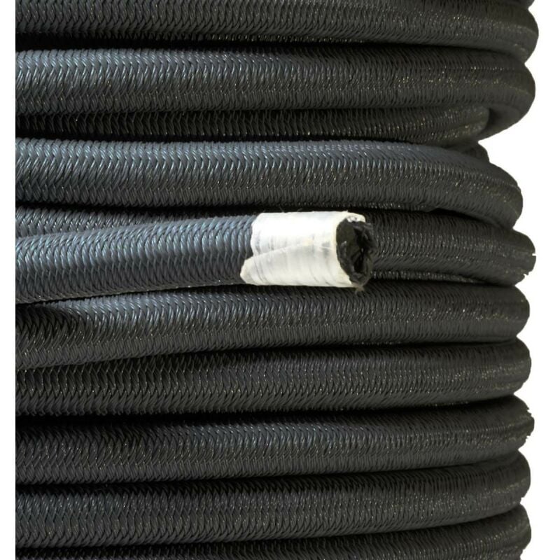 Sandow élastique noir professionnel 9mm (Rouleau de 20 mètres) - Anti-UV - Très résistant - Kalembal