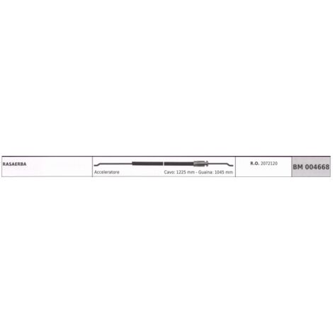 SANDRIGARDEN câble accélérateur - SWM câble tondeuse 1225 mm gaine 1045 mm