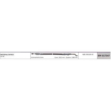 SANDRIGARDEN câble accouplement lame SANDRIGARDEN motofaucheuse SG80 câble 1615mm gaine 1380mm