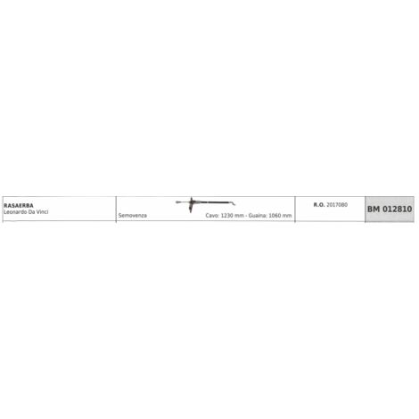 SANDRIGARDEN câble pour tondeuse automotrice LEONARDO DA VINCI câble 1230mm gaine 1060mm