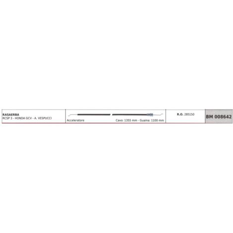 SANDRIGARDEN RCSP3 tondeuse RCSP3 HONDAGCV câble d'accélérateur 1355mm gaine 1100mm