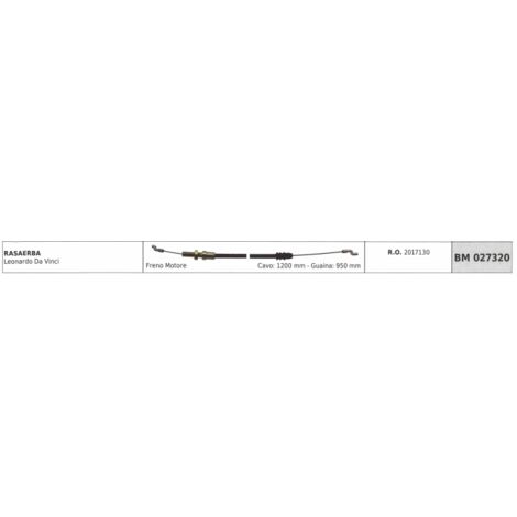 SANDRIGARDEN tondeuse LEONARDO DA VINCI câble frein moteur 1200mm câble