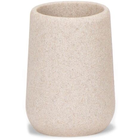 Sandstein-Zahnbürstenhalter ø7,5x10,5cm andrea house