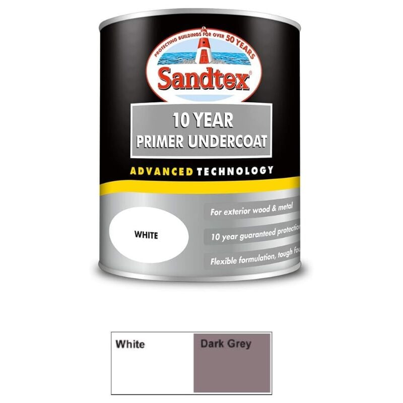 Sandtex - 10 Year Primer Undercoat - White - 750ml