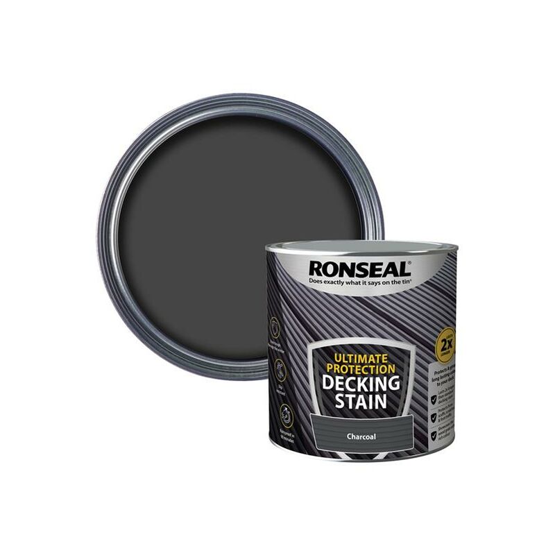 Ronseal - Ultimate Protection Decking Stain Charcoal 2.5 litre RSLNUDSC25L