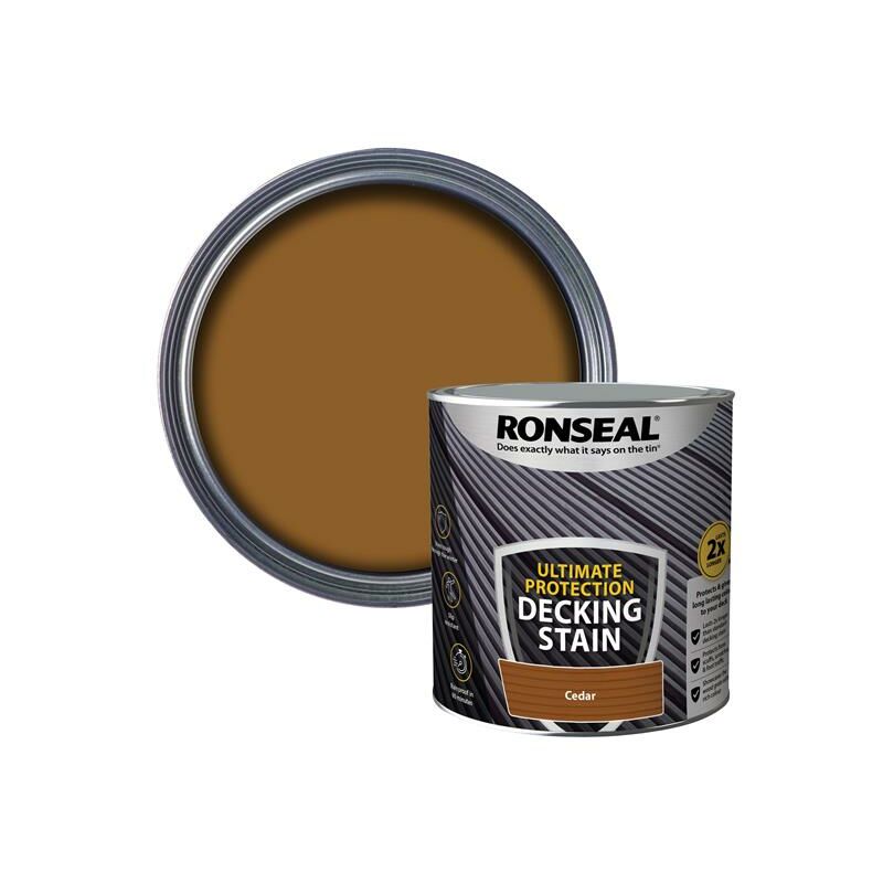 Ronseal - Ultimate Protection Decking Stain Cedar 2.5 litre RSLNUDSCE25L