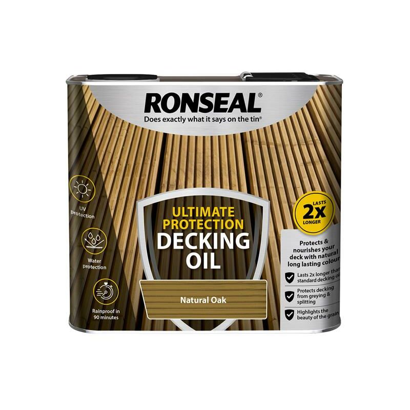 Ronseal - Ultimate Protection Decking Oil Natural Oak 2.5 litre RSLUDONO25L