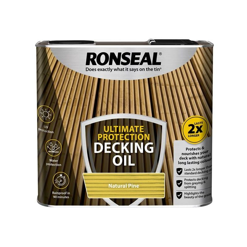 Ronseal - Ultimate Protection Decking Oil Natural Pine 2.5 litre RSLUDONP25L