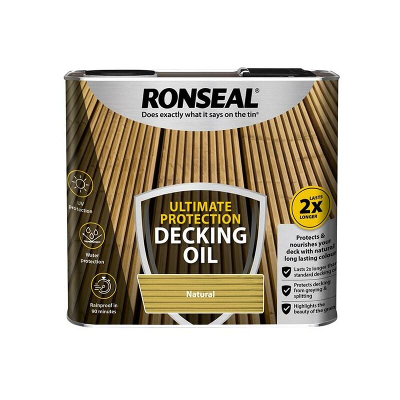 Ronseal - Ultimate Protection Decking Oil Natural 2.5 litre RSLUDON25L