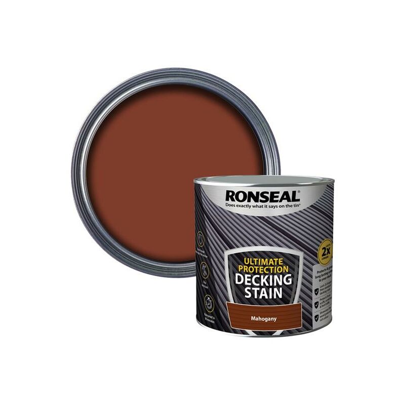 Ronseal - Ultimate Protection Decking Stain Rich Mahogany 2.5 litre RSLNUDSRM25L