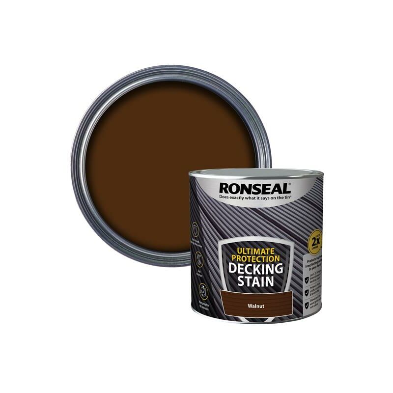 Ronseal - Ultimate Protection Decking Stain Walnut 2.5 litre RSLNUDSWN25L