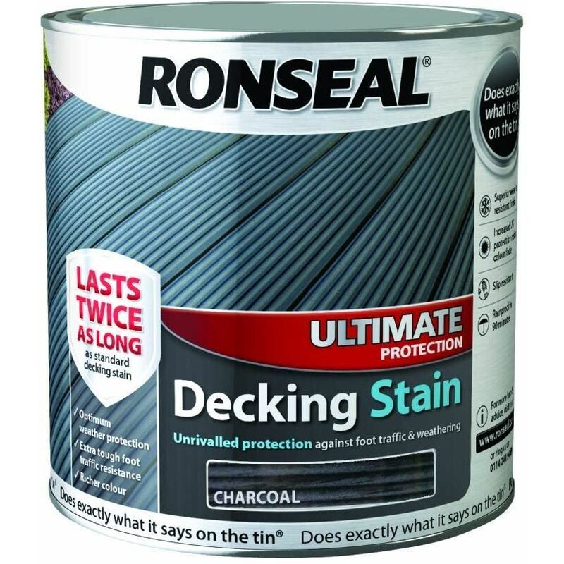 TBC - Ultimate Protection Decking Stain Charcoal 2.5 Litre RSLUDSC25L