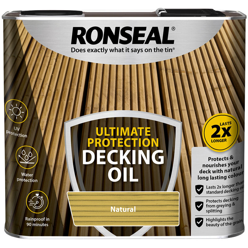 Ronseal - Ultimate Protection Decking Oil - 2.5L - Natural