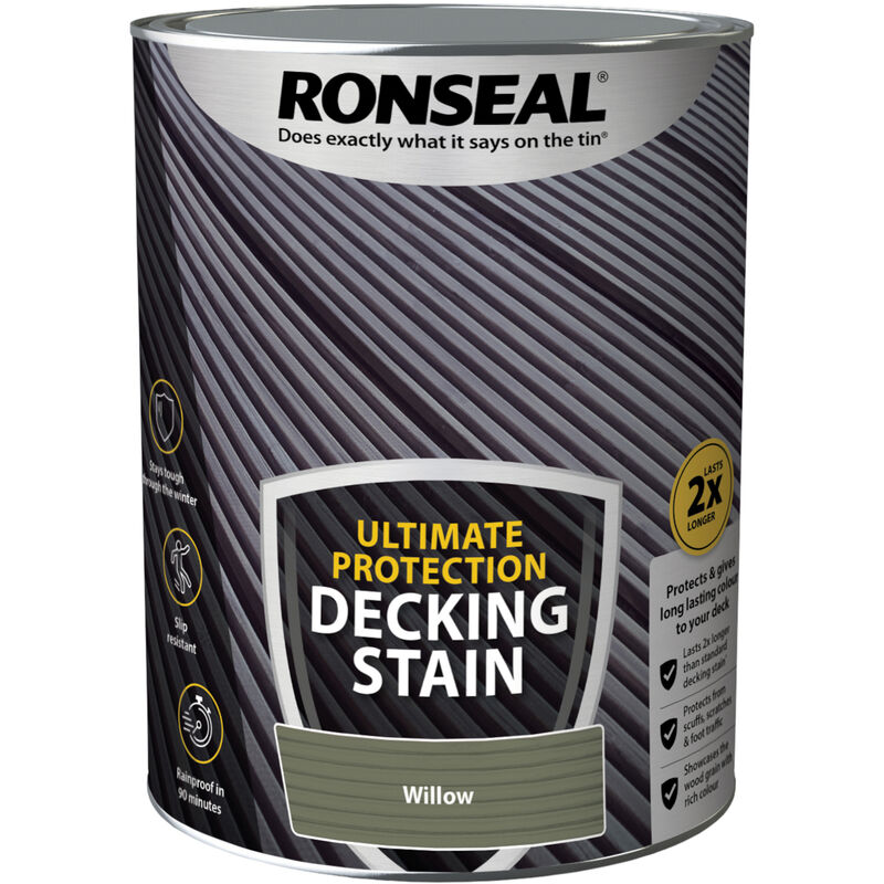 Ronseal - Ultimate Decking Stain - 5L - Willow - Willow