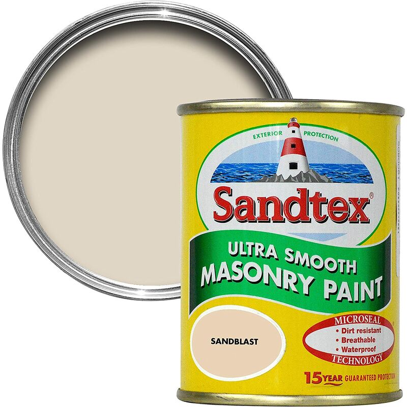 Sandtex - 150ml Tester Smooth Masonry Paint Sandblast