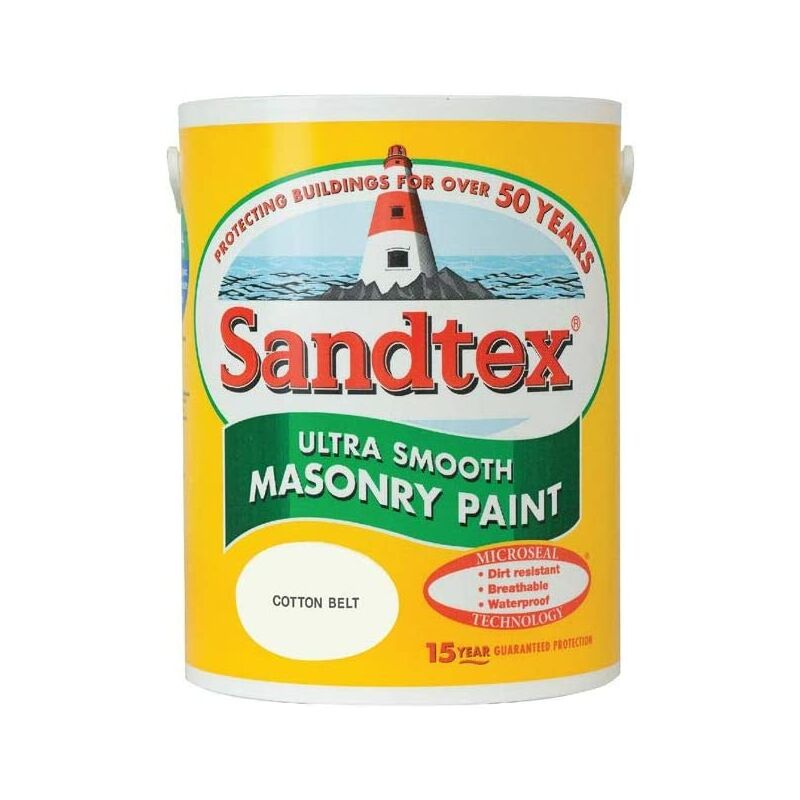 5L Smooth Masonry Paint Cotton Belt - Sandtex