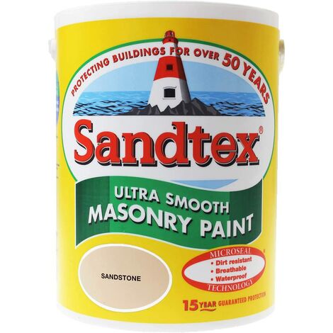 main image of "Sandtex 5L Smooth Masonry Paint Sandstone"