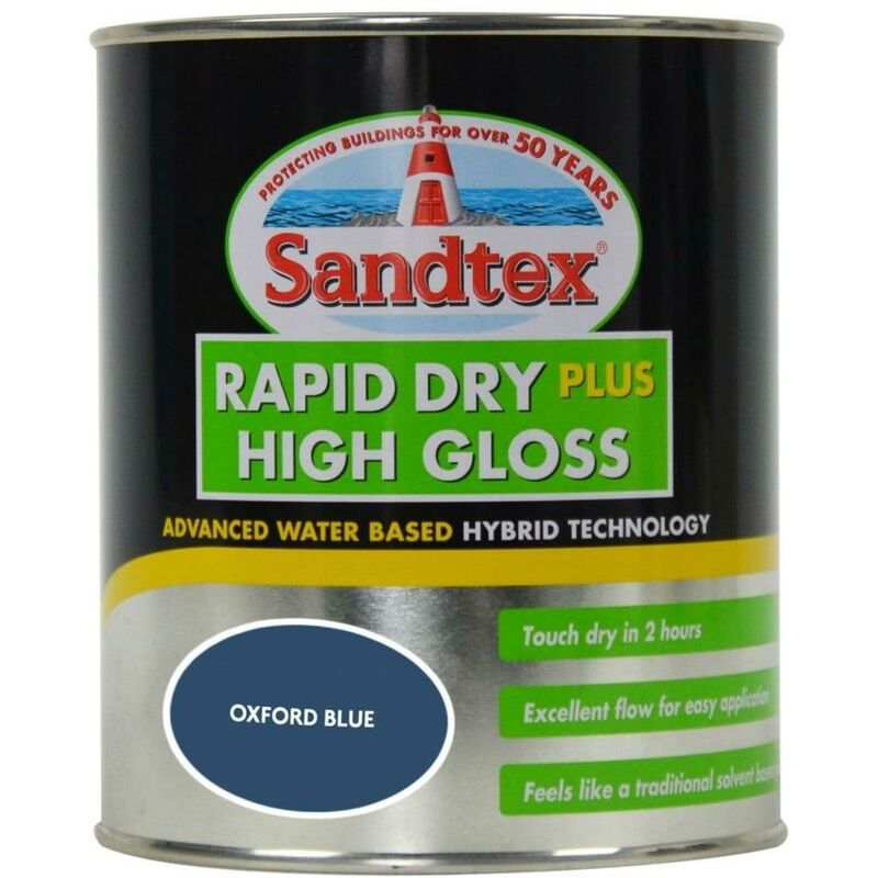 Rapid Dry Plus High Gloss - Oxford Blue - 0.75L - Sandtex