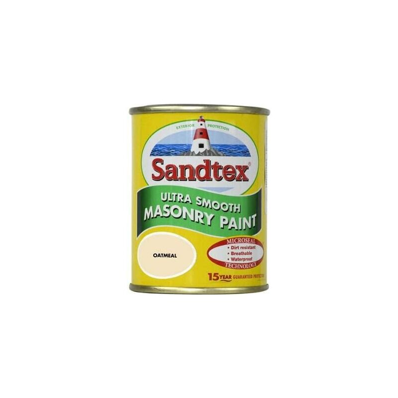 Sandtex 150ml Tester Smooth Masonry Paint Oatmeal