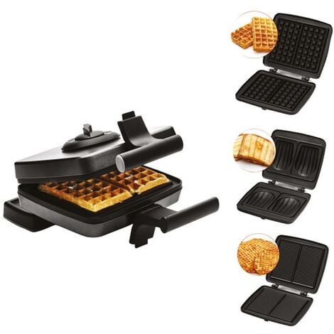 sandwich waffle wafer 3 platos 1200w negro - FRI022824512BLP - frifri -