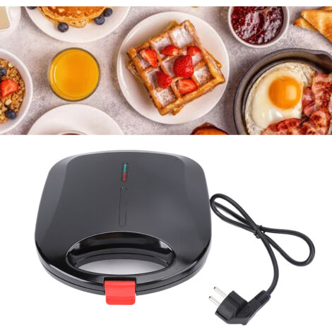 Sandwichera profesional, sandwichera eléctrica rápida, sistema de control automático de temperatura, revestimiento antiadherente, cocción uniforme y saludable, 750 W, enchufe europeo de 220 V, ideal p