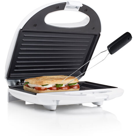 Sandwichmaker & Gabel für 2 Sandwiches 22x13cm, 750Watt