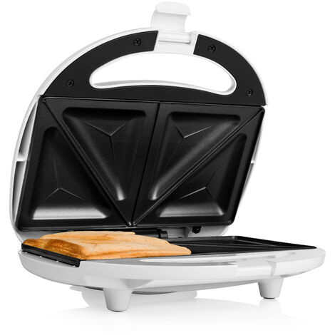 Sandwichmaker Weiß Toaster für 2 Sandwiches 21,5x12cm, 750Watt