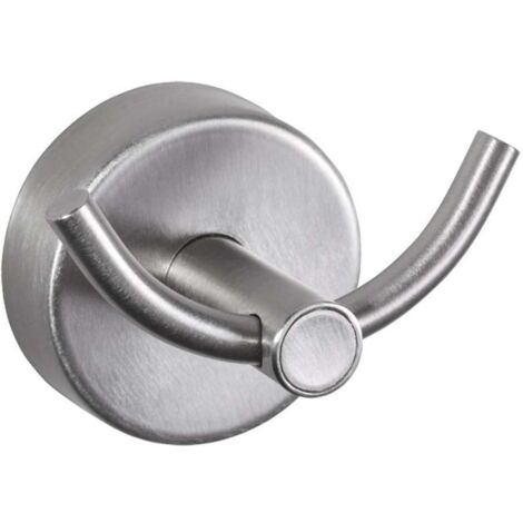 Sanela Accesorios de acero inoxidable - Gancho doble, acero inoxidable mate SLZN 57X