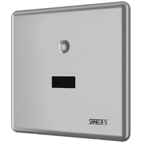 Sanela Accessoires - Chasse d'eau automatique avec électronique ALS pour eau sous pression, acier inoxydable SLW 01NK