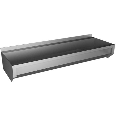 Sanela Edelstahl - Rinnen - Edelstahl-Waschrinne, unverkleidet, Länge 1250 mm, Stahl AISI 304 SLUN 10