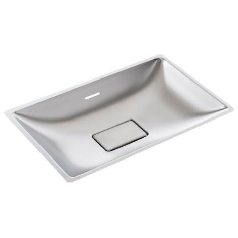 Sanela Lavabos en inox - Vasque à encastrer avec trop-plein, inox SLUN 24X
