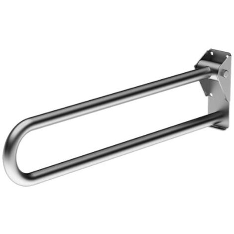 Sanela Maniglioni - Maniglione, lunghezza 80 cm, pieghevole, acciaio inox opaco SLZM 16X