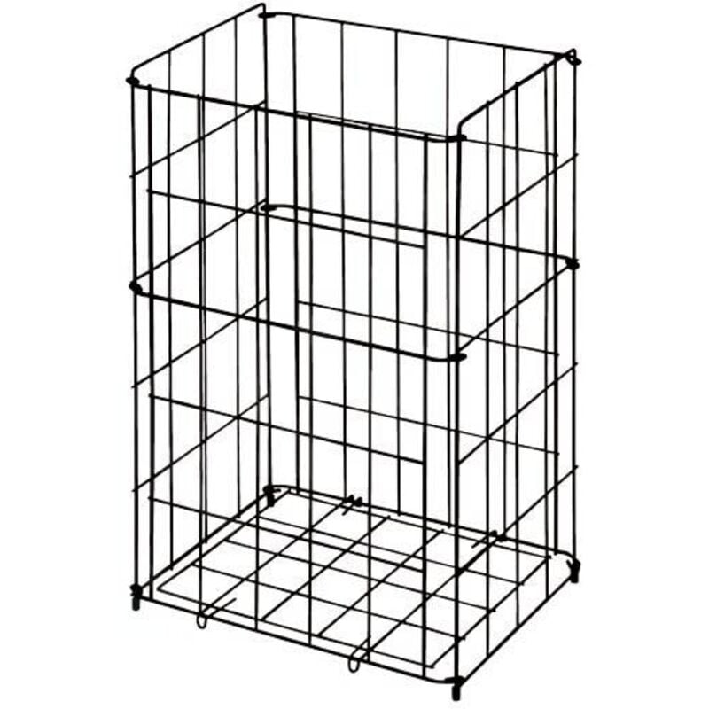 Paniers métalliques - Panier en fil de fer, 540x340x260 mm, acier / noir slzn 42V - Sanela