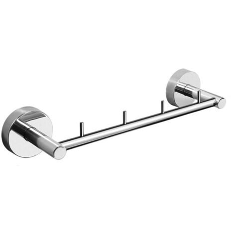 Sanela - Perchero con cuatro ganchos, acero inoxidable SLZD 38