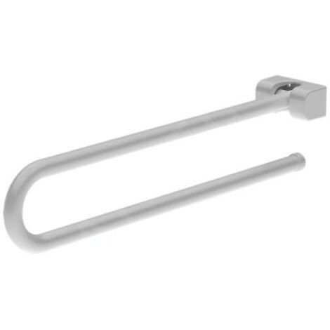 Sanela Poignées - Poignée, longueur 80 cm, rabattable, blanc SLZM 16W