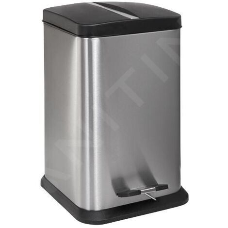 Sanela - Poubelle en inox, 20 litres, mat SLZN 80X